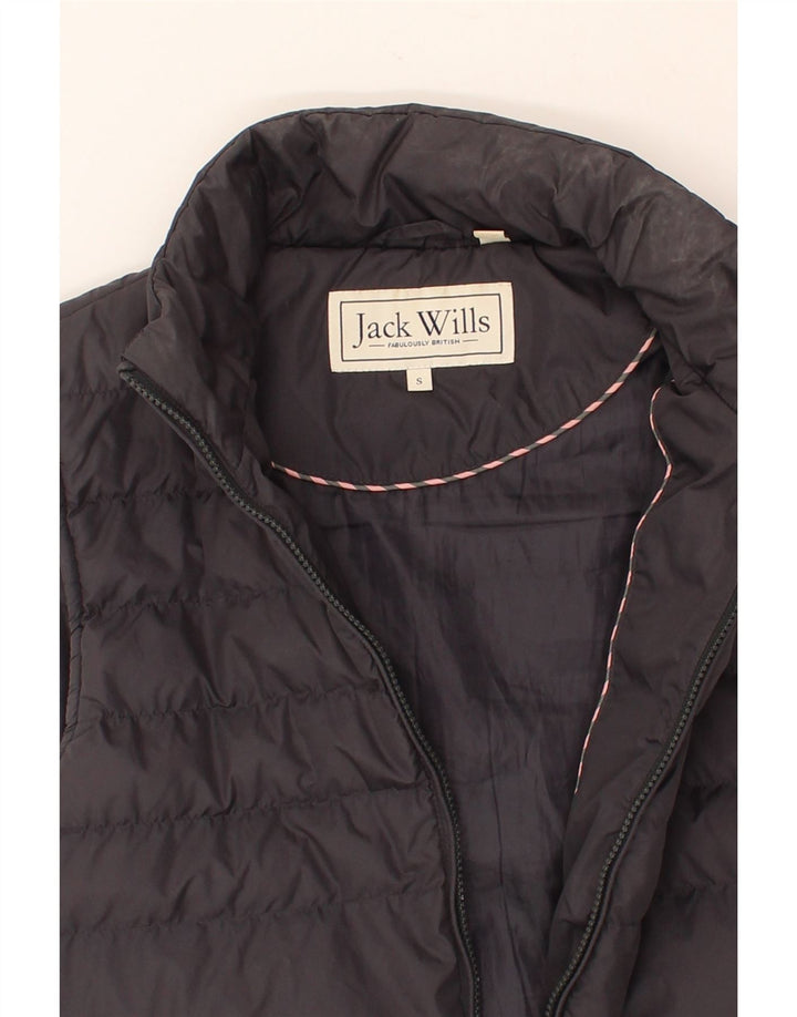 JACK WILLS Mens Padded Gilet  Small Grey Polyester Vintage Jack Wills and Second-Hand Jack Wills from Messina Hembry 