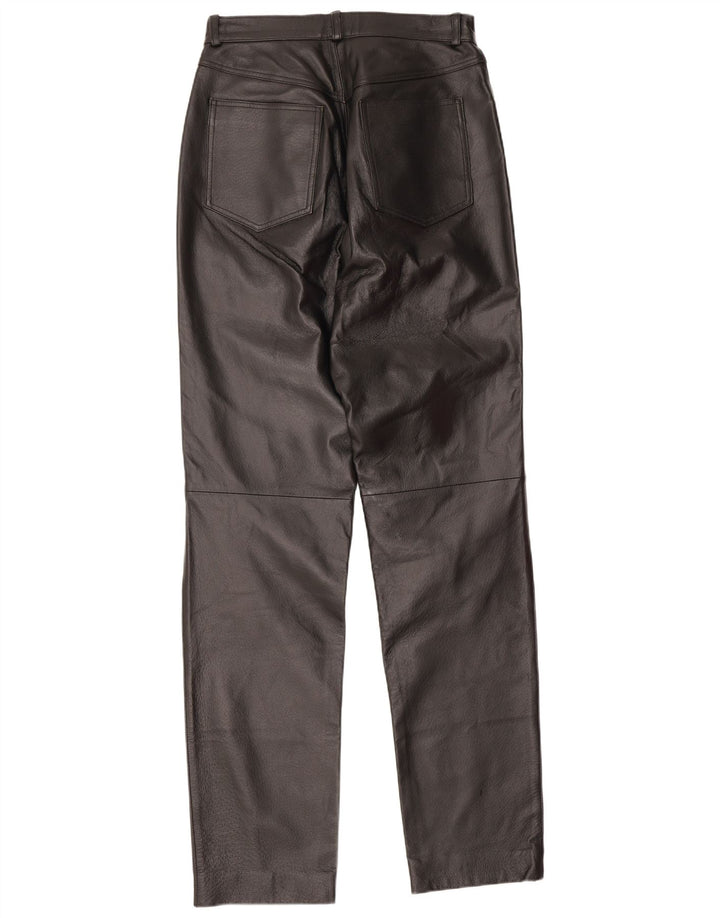 Avitano Damen Slim Lederhose EU 38 Medium W26 L33 Schwarz