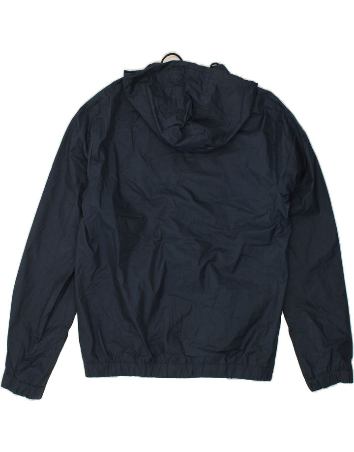 MOSSIMO Womens Hooded Rain Jacket UK 18 XL Navy Blue Polyester Vintage Mossimo and Second-Hand Mossimo from Messina Hembry 