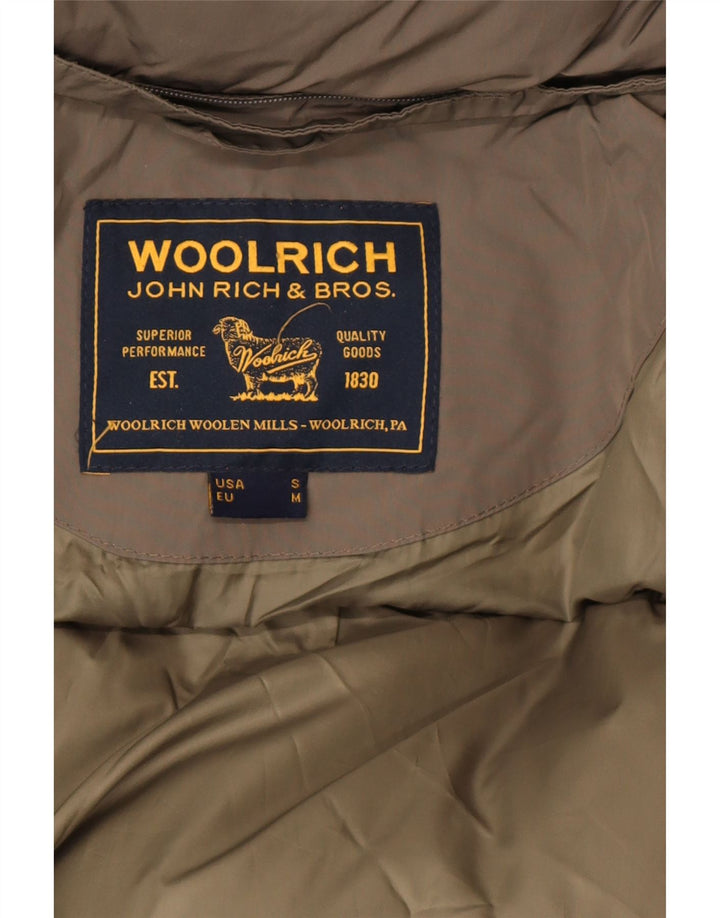Woolrich Herren-Jacke mit Kapuze, gepolstert, Größe 36, Khaki