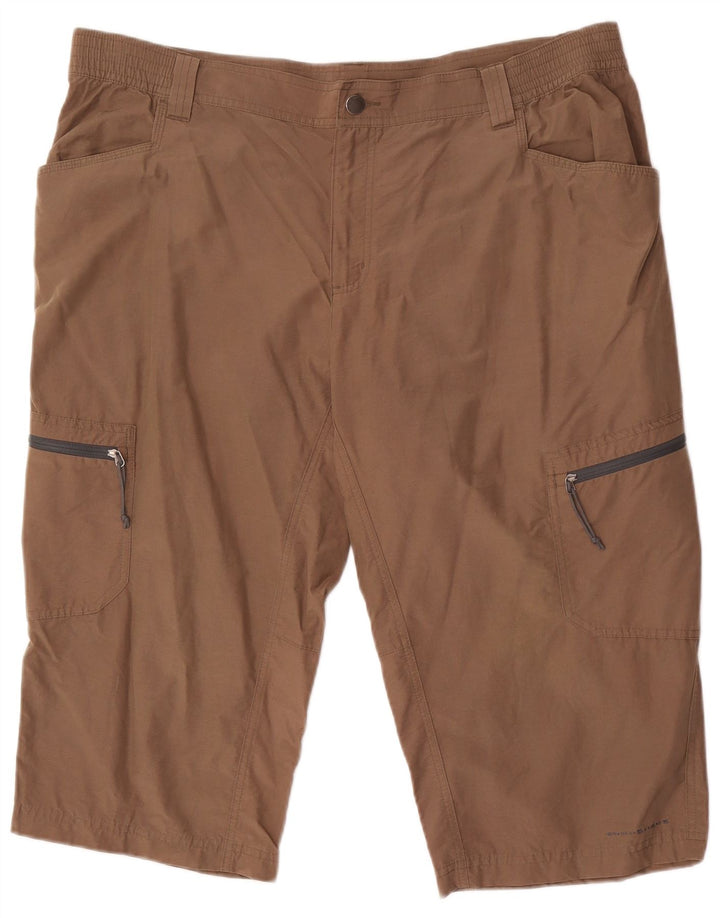 Columbia Herren Titanium Cargo Shorts XL W40 Braune Baumwolle