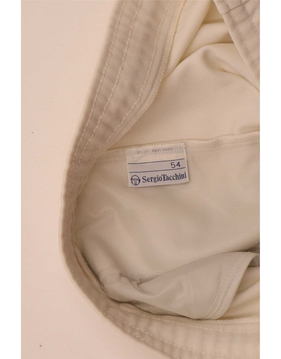 Sergio Tacchini Herren Graphic Sport Shorts IT 54 XL Weiß Polyester