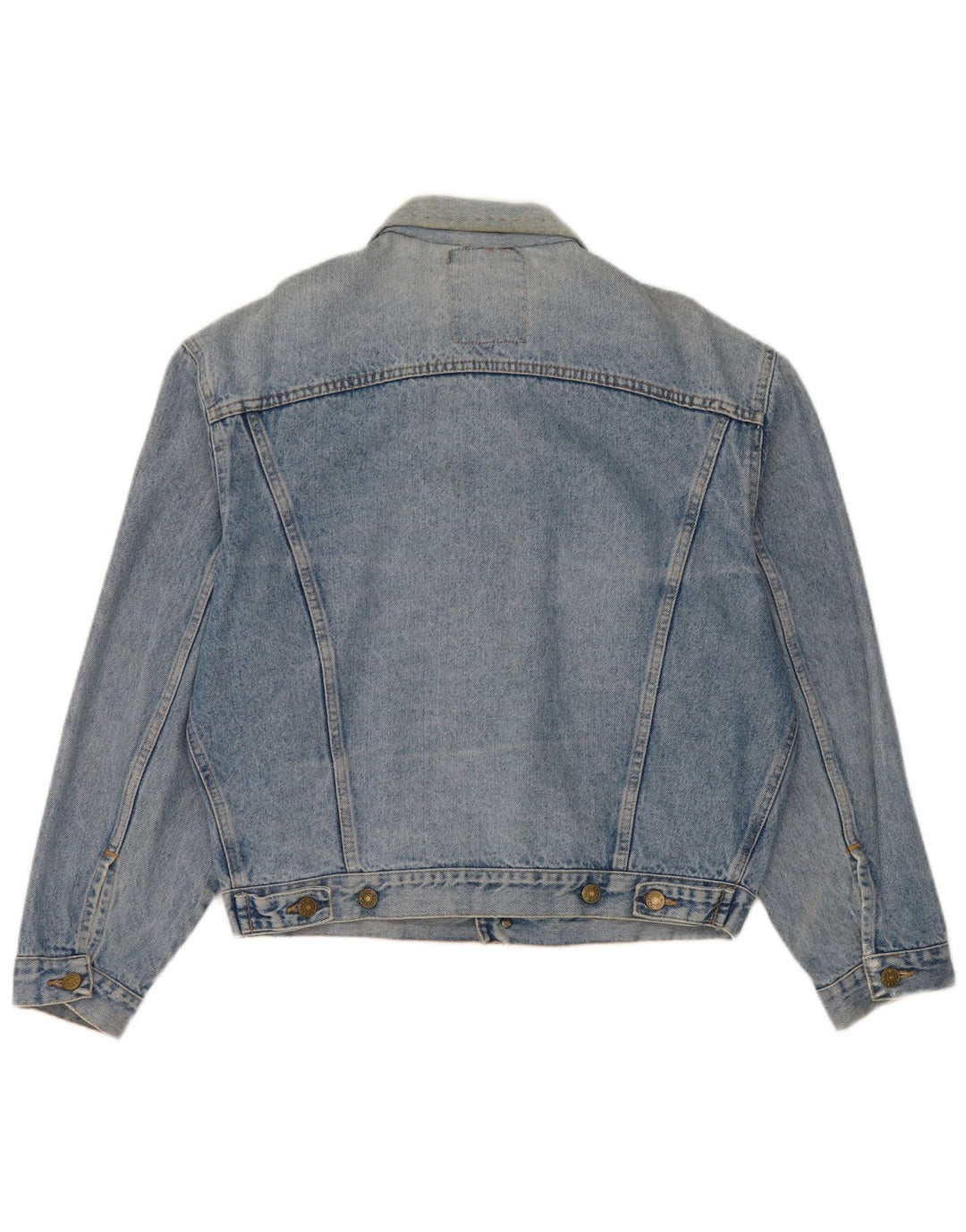 Carrera Herren Distressed Jeansjacke UK 36 Small Blau Baumwolle