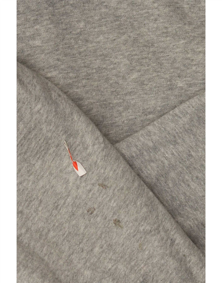 Nike Herren-Kapuzenpullover mit Reißverschluss, mittelgrau gefleckte Baumwolle