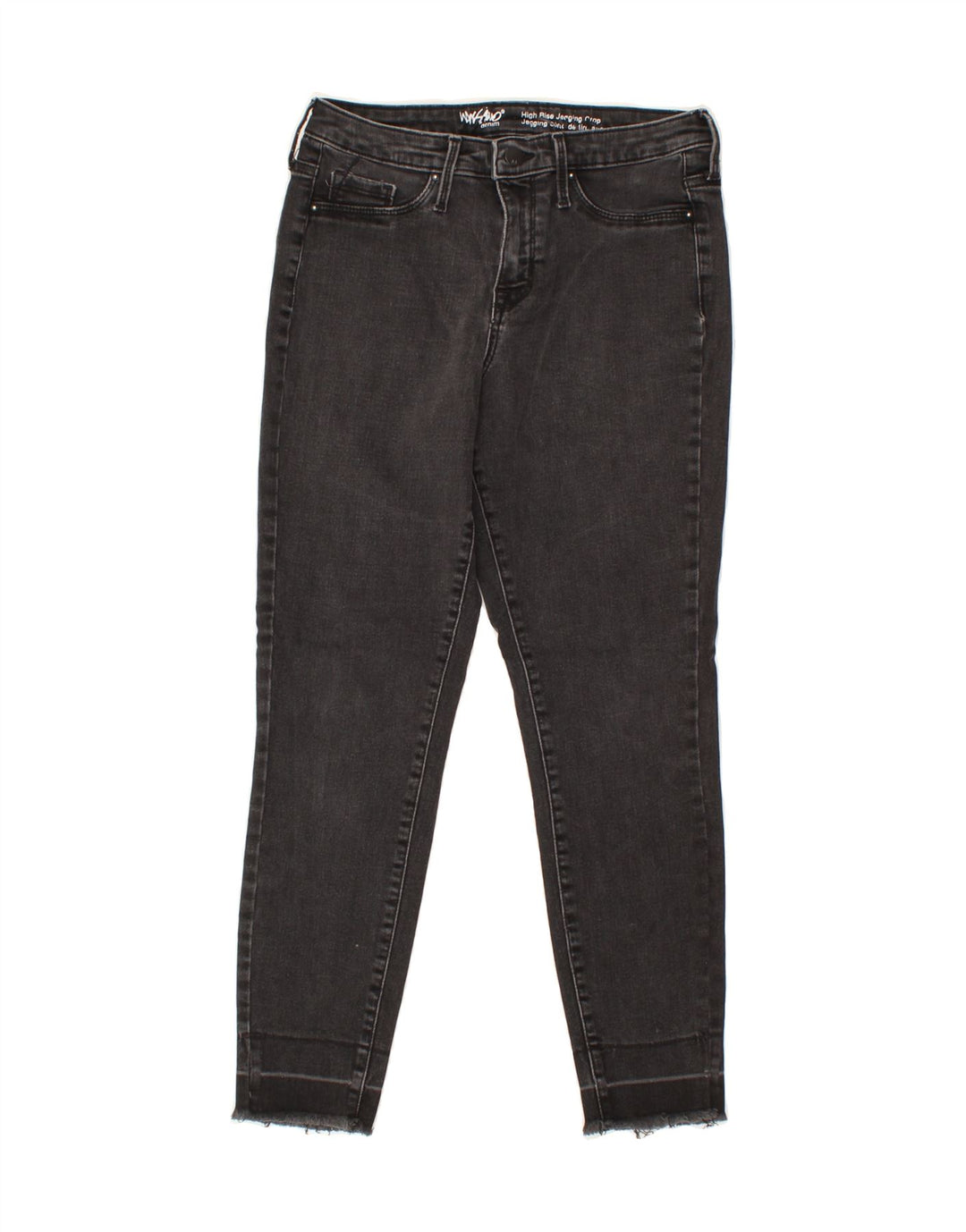 MOSSIMO Womens High Waist Jegging Cropped Jeans US 6 Medium W28 L26 Grey Vintage Mossimo and Second-Hand Mossimo from Messina Hembry 