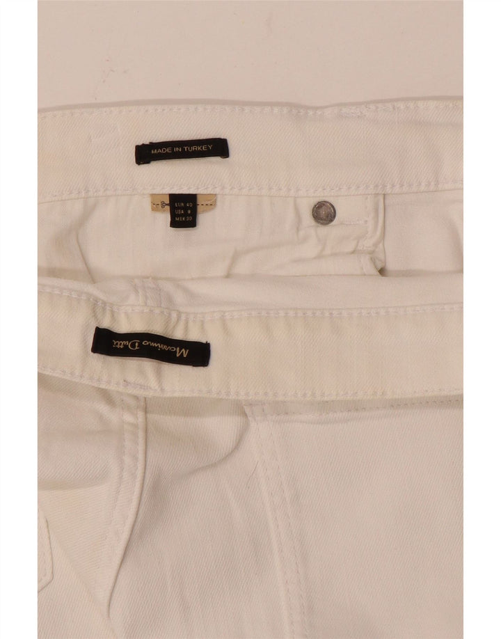 Massimo Dutti Damen Slim Jeans EU 40 Medium W30 L26 Weiß