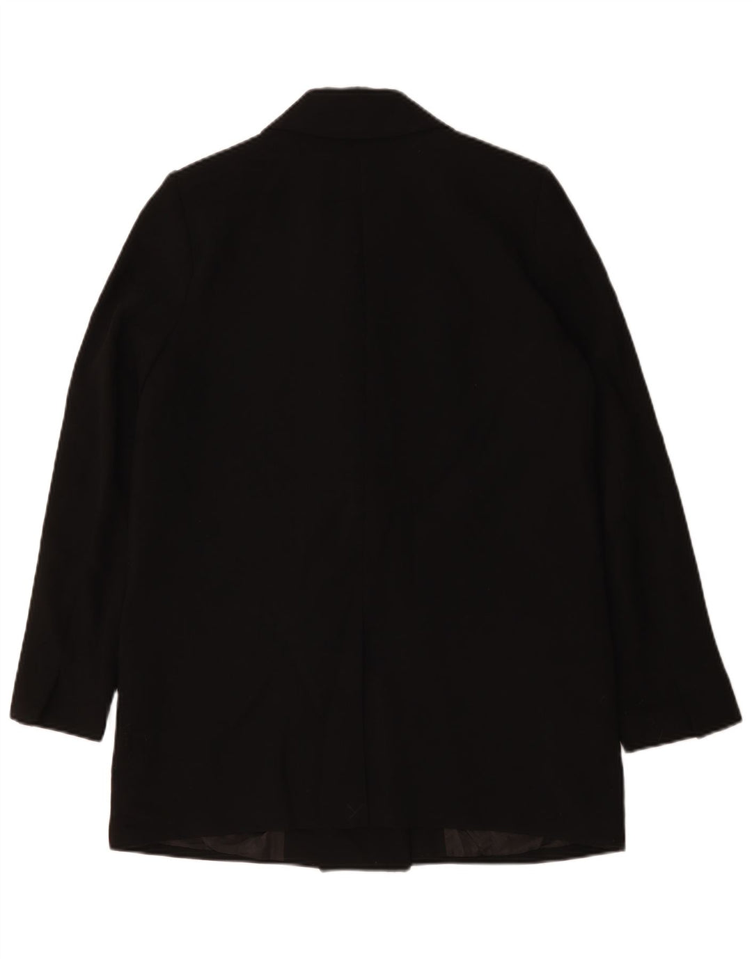Zara Damen Longline Zweireiher Blazer Jacke UK 16 Large Schwarz