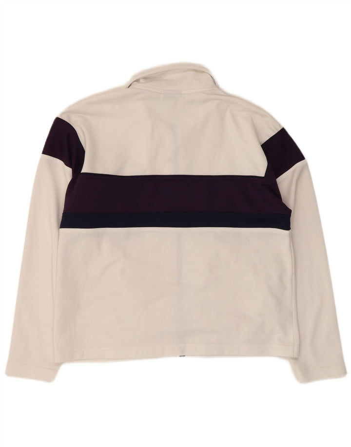 Asics Damen-Trainingsanzug-Oberteil in Übergröße, Gr. 10, Größe S, Weiß, Farbblock