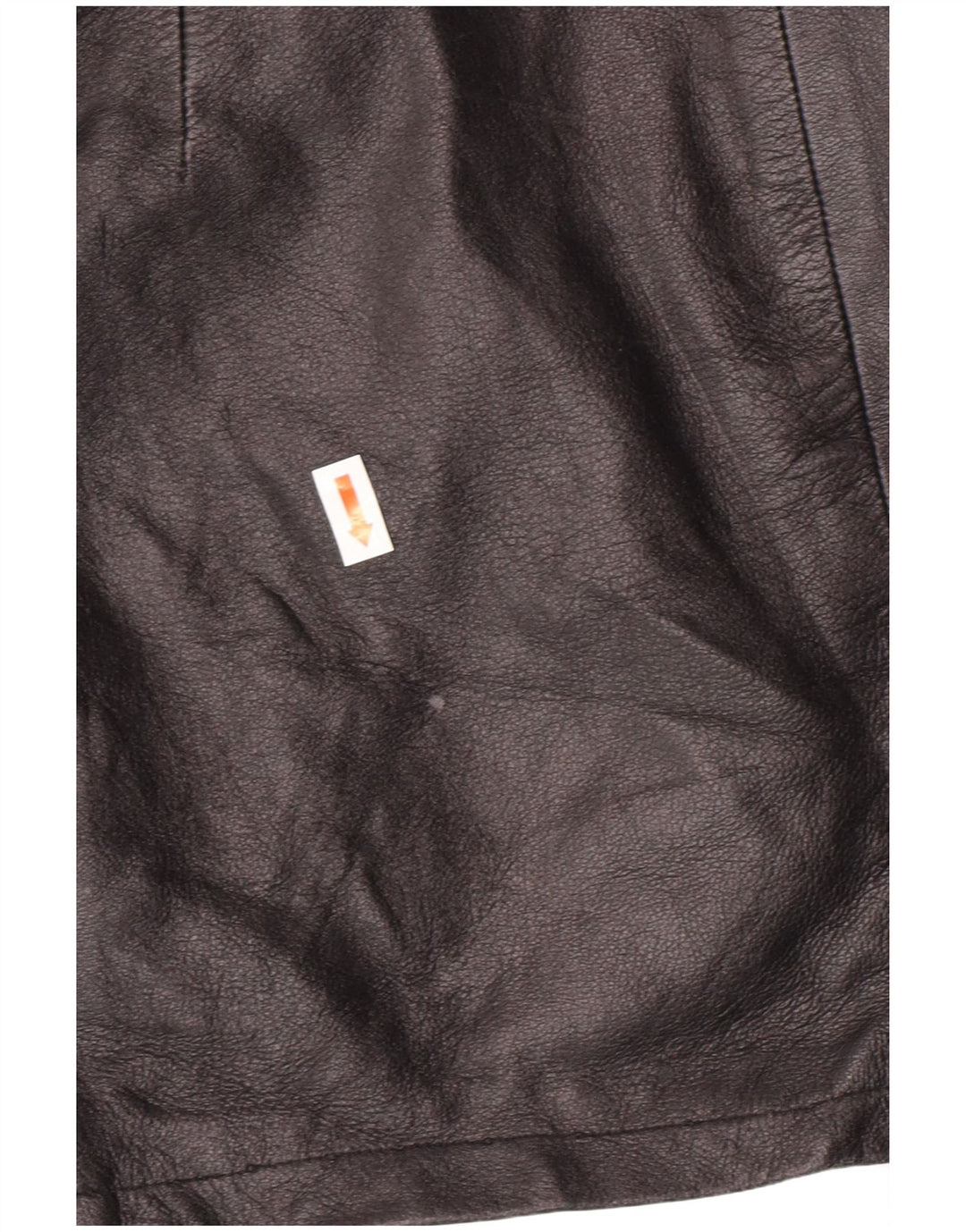 EMBASSY Damen Lederrock mit hoher Taille IT 46 Large W26 Schwarzes Leder