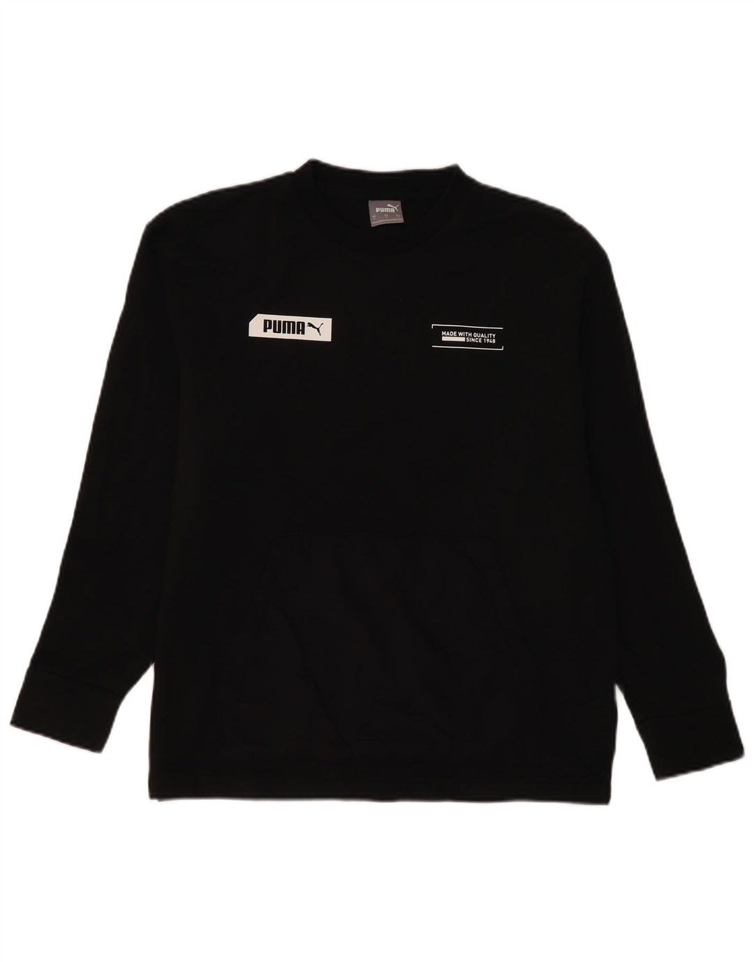 Puma Herren Grafik-Sweatshirt-Pullover, klein, schwarze Baumwolle
