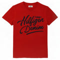 Tommy Hilfiger Herren-T-Shirt mit Grafik, Größe S, Rot, Baumwolle