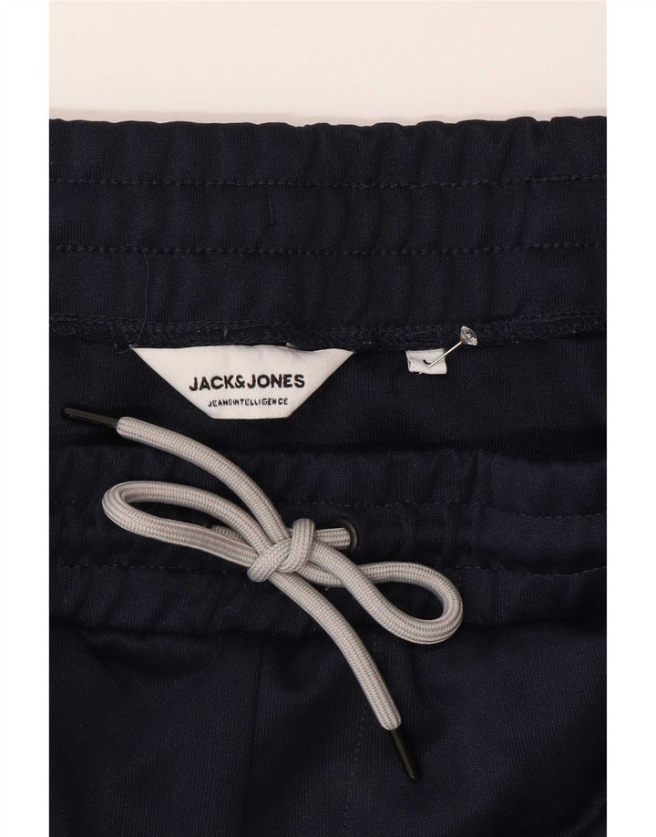 Jack & Jones Herren-Trainingshose, groß, marineblau, Farbblock-Polyester
