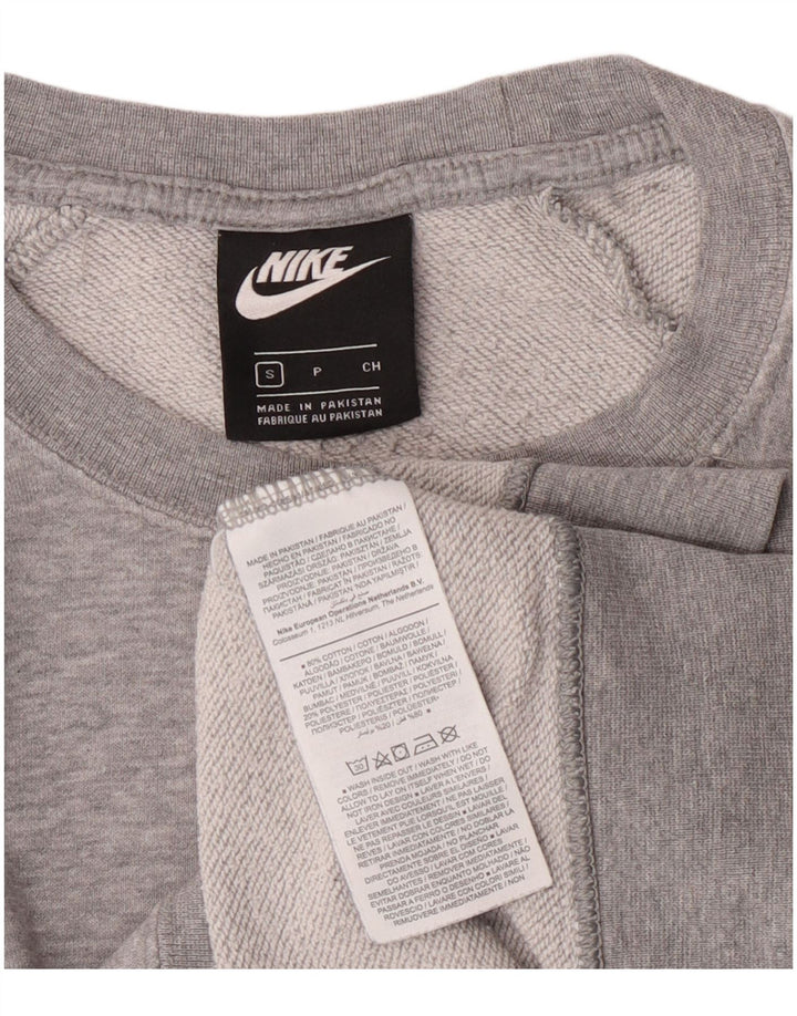 Nike Damen-Sweatshirt in Übergröße, Gr. 10, Größe S, grau gefleckte Baumwolle