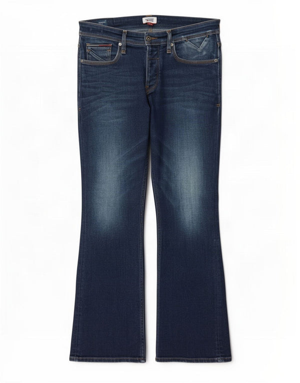 Tommy Hilfiger Herren Bootcut Jeans W32 L32 Blaue Baumwolle