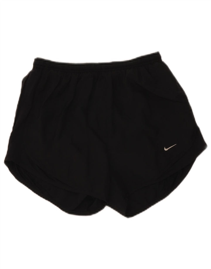 Nike Damen Dri Fit Sport Shorts UK 8 Small Schwarz Polyester