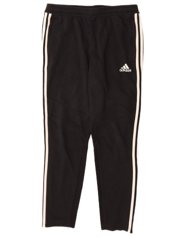 ADIDAS Herren-Trainingshose, mittelschwarz, Baumwolle