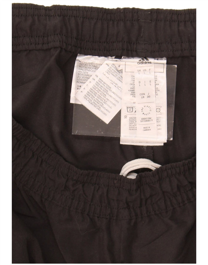 ADIDAS Womens Aeroready Tracksuit Trousers UK 16 Large Black Polyester