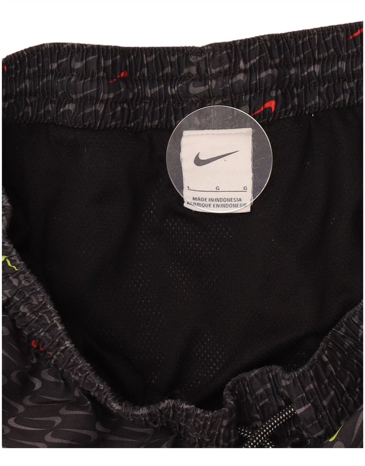 Nike Herren-Badeshorts mit Grafik, Größe L, Grau