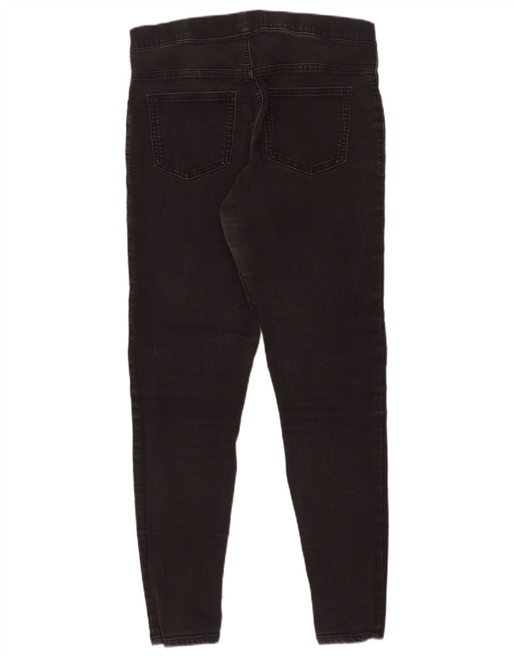 Marks & Spencer Damen Jegging-Jeans UK 12 Medium W29 L28 Schwarze Baumwolle