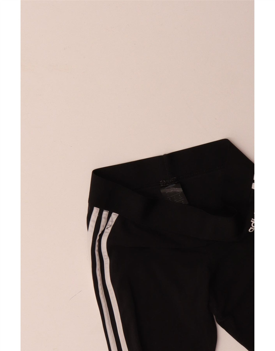 ADIDAS Damen Leggings UK 8/10 Small Schwarz Baumwolle