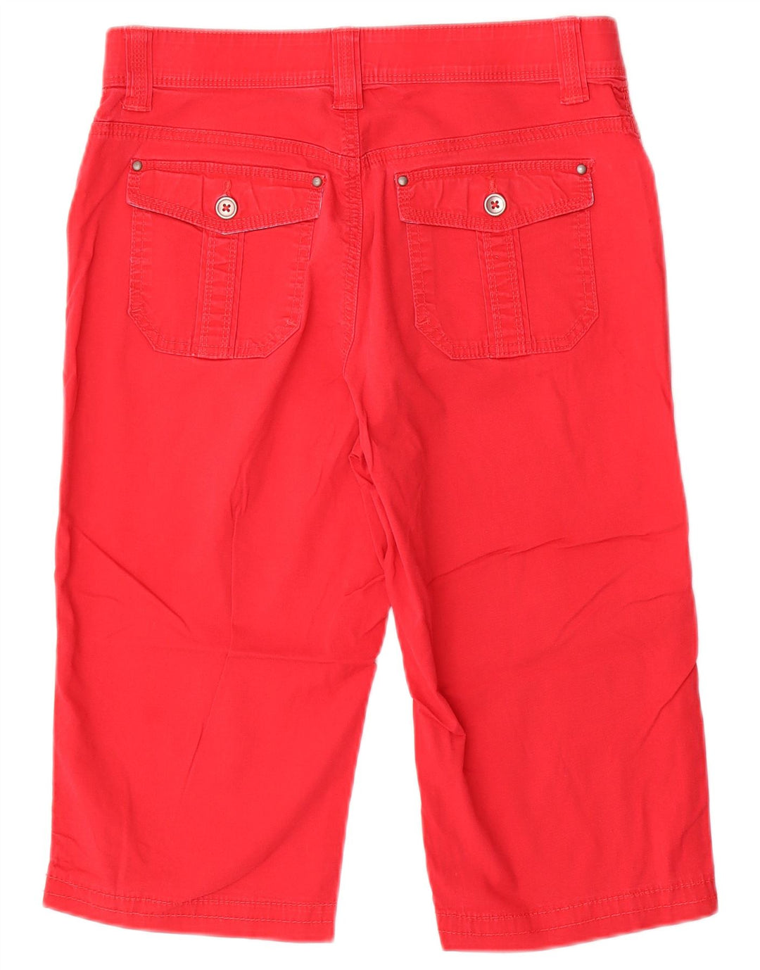 LEE Damen Comfort Fit Bermudashorts US 8 Medium W30 Rote Baumwolle