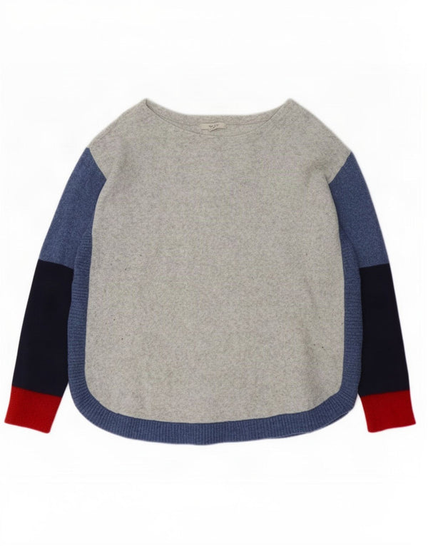 White Stuff Damen-Pullover mit U-Boot-Ausschnitt, UK 18, XL, Grau, Farbblock