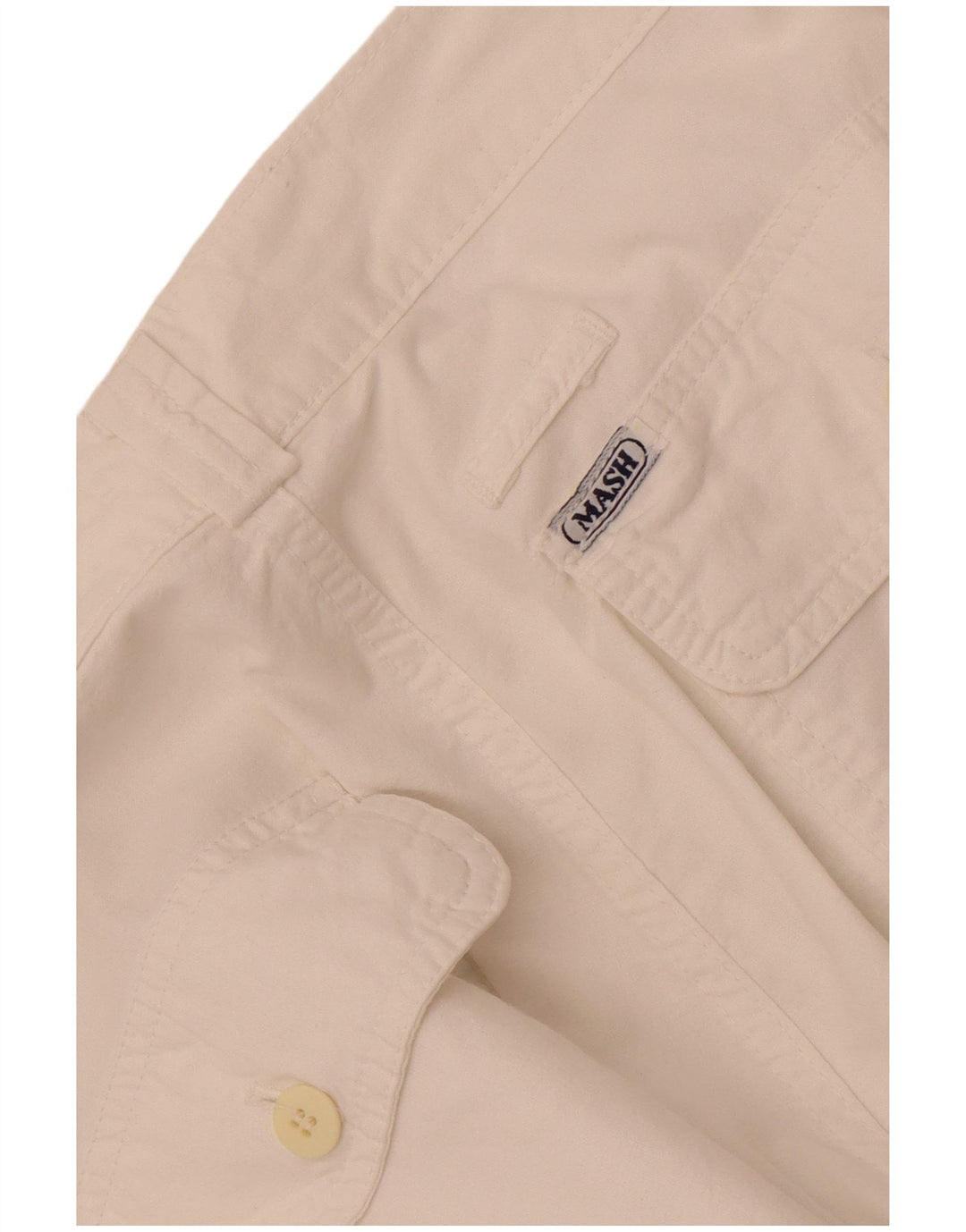Mash Herren gerade Chinohose W30 L32 Weiß