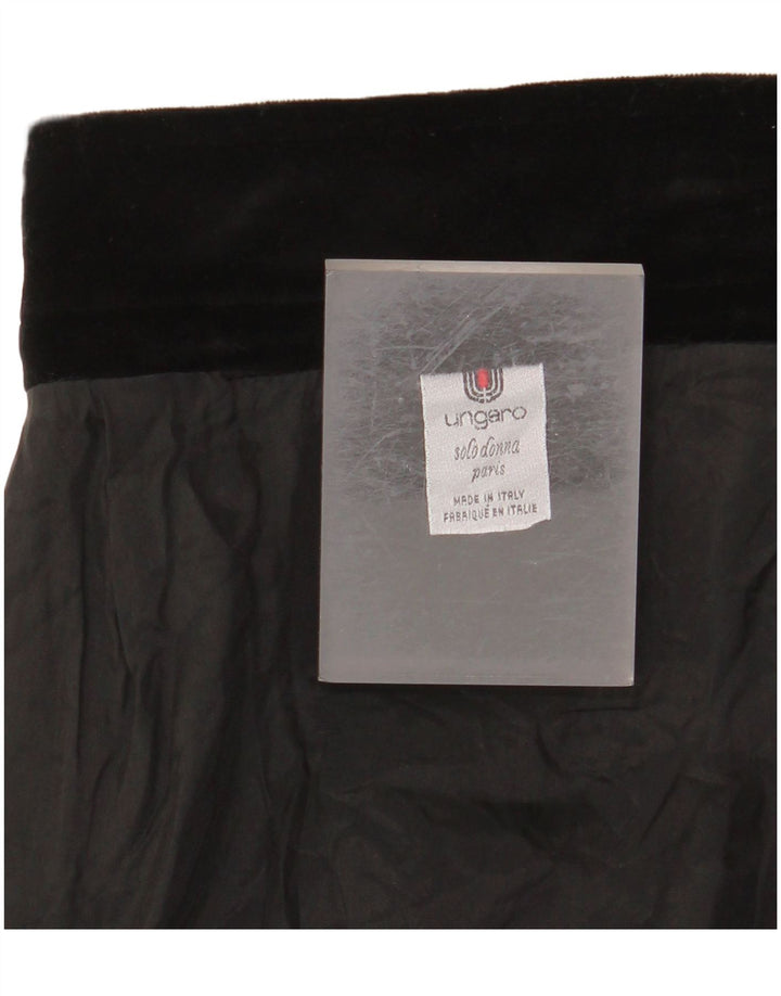 UNGARO Damen Gerader Rock W30 Medium Schwarz