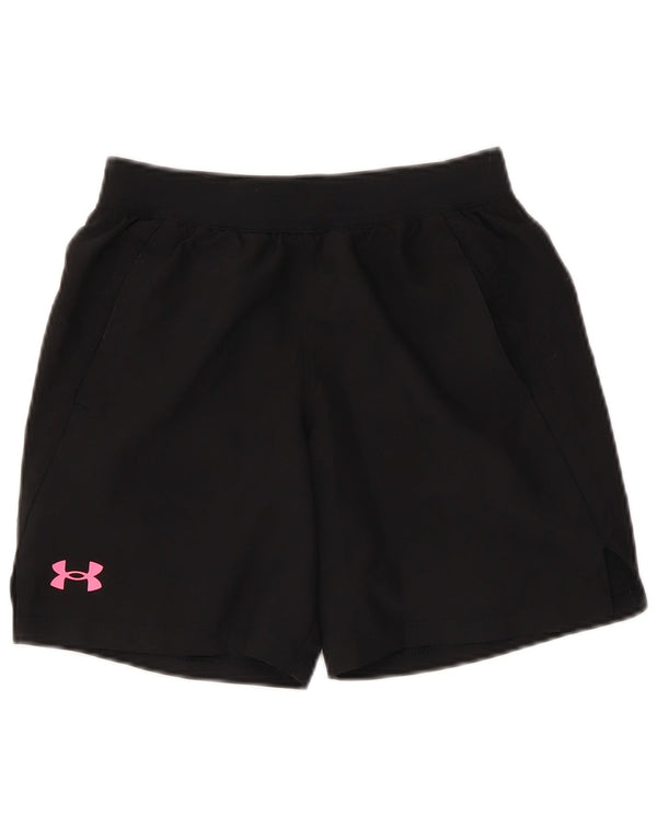 Under Armour Mädchen Graphic Sport Shorts 9–10 Jahre Mittelschwarzes Polyester