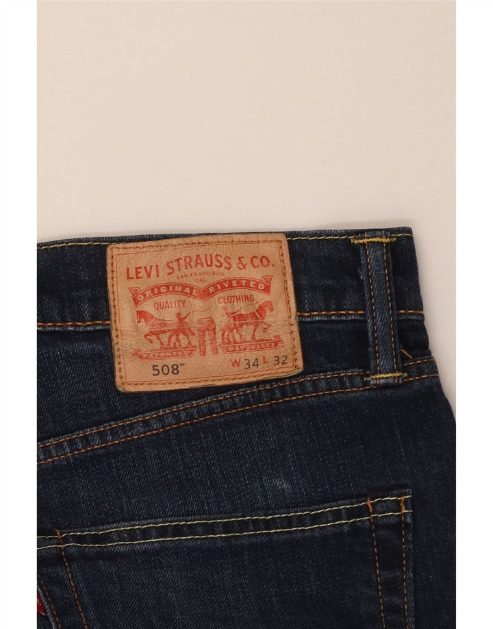Levi's Herren 508 Cropped Tapered Jeans W34 L25 Blau