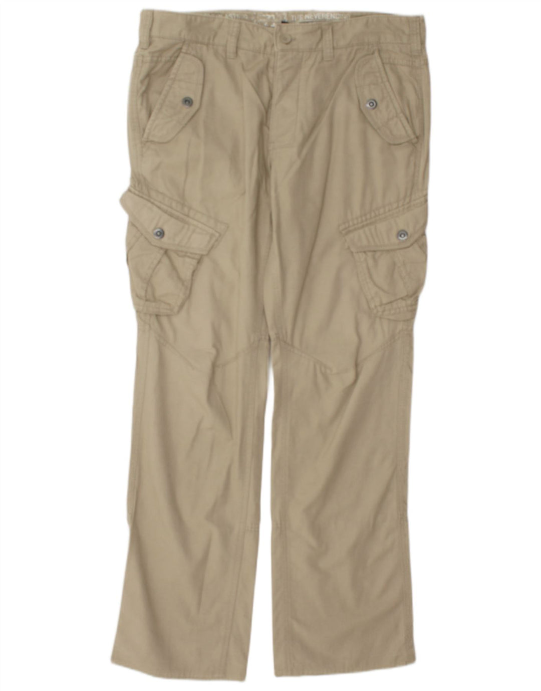 Vintage Herren gerade Cargohose W35 L32 Beige