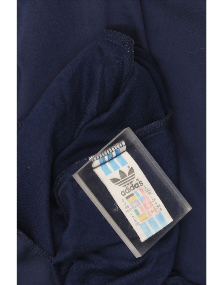 Adidas Herren Trainingsanzug Top Jacke UK 44/46 Large Marineblau Polyester