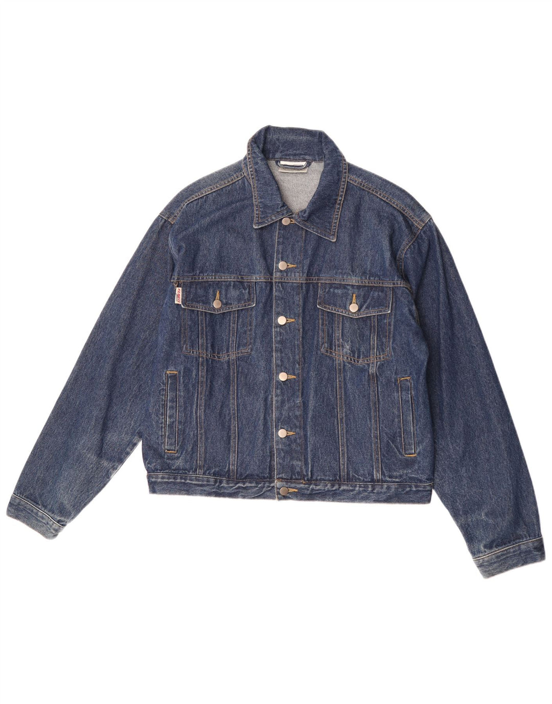Giani Feroti Herren Jeansjacke UK 38 Mittelblaue Baumwolle