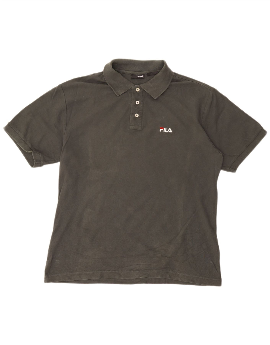 FILA Herren-Poloshirt, große graue Baumwolle