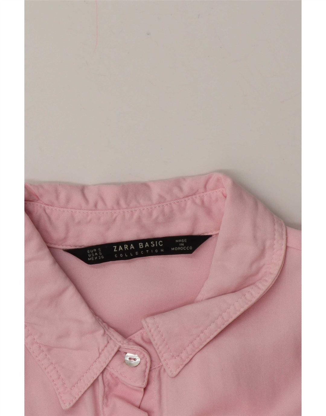 Zara Damen-Militär-Oversize-Hemd, Gr. 10, klein, Rosa