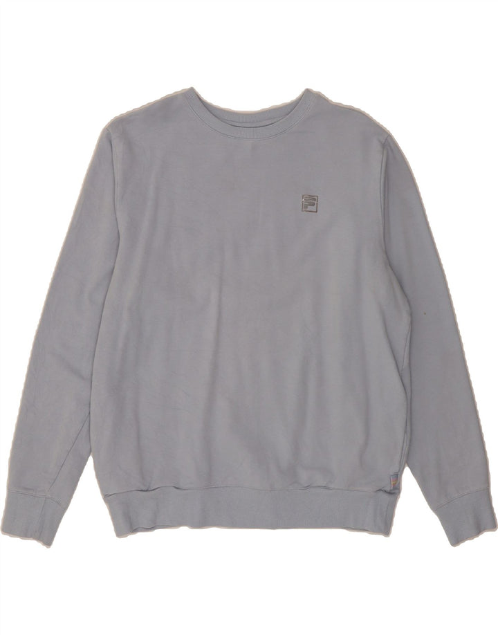 FILA Womens Sweatshirt Jumper UK 18 XL Blue Cotton Vintage Fila and Second-Hand Fila from Messina Hembry 