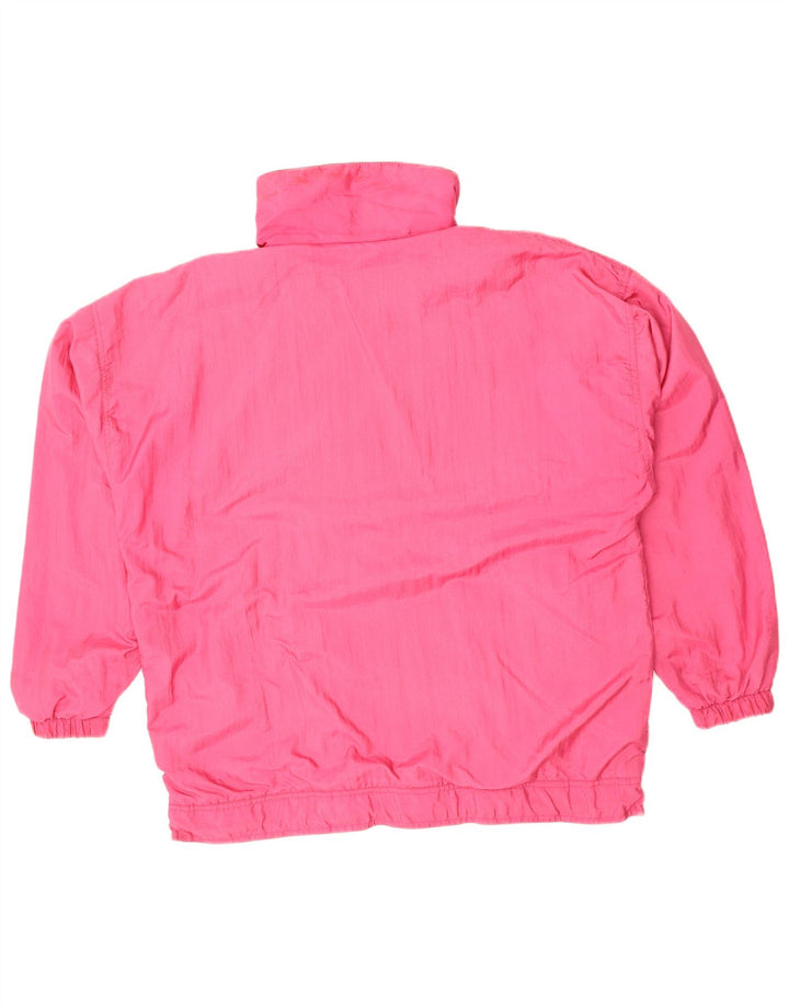 Loffler Damen Übergroße grafische Regenjacke IT 44 Mittelrosa Polyamid
