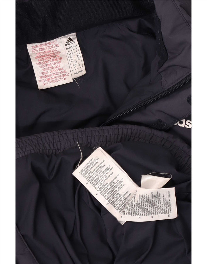Adidas Jungen Wattierte Jacke 13-14 Jahre Marineblaues Polyester