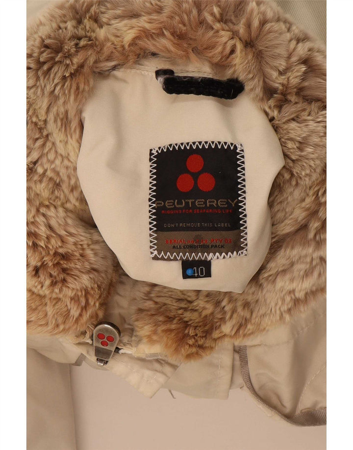 PEUTEREY Damen Wattierte Jacke IT 40 Medium Beige Polyamid