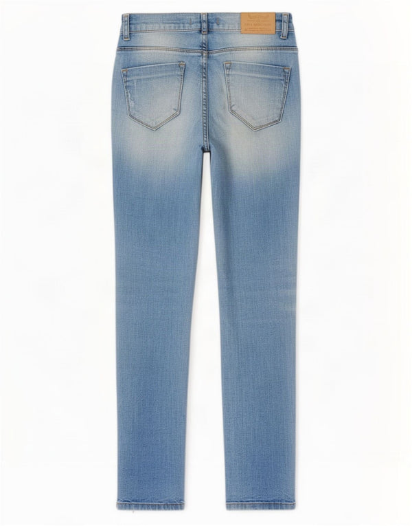 Zara Womens Distressed Slim Jeans EU 38 Small W28 L32 Blue