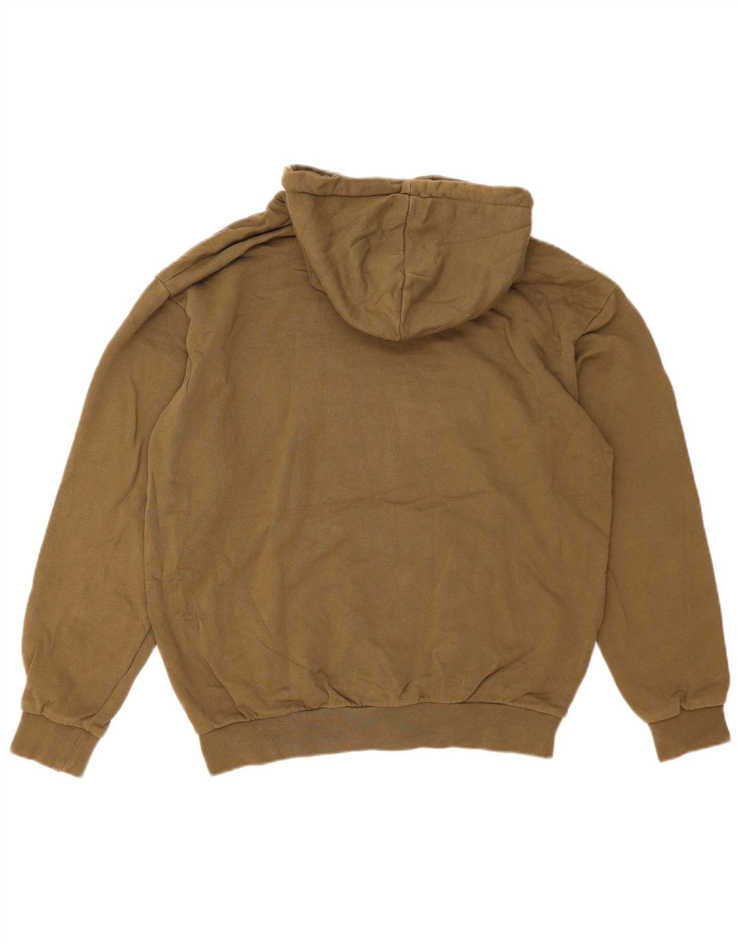 Zara Herren-Hoodie-Pullover aus mittlerer Khaki-Baumwolle