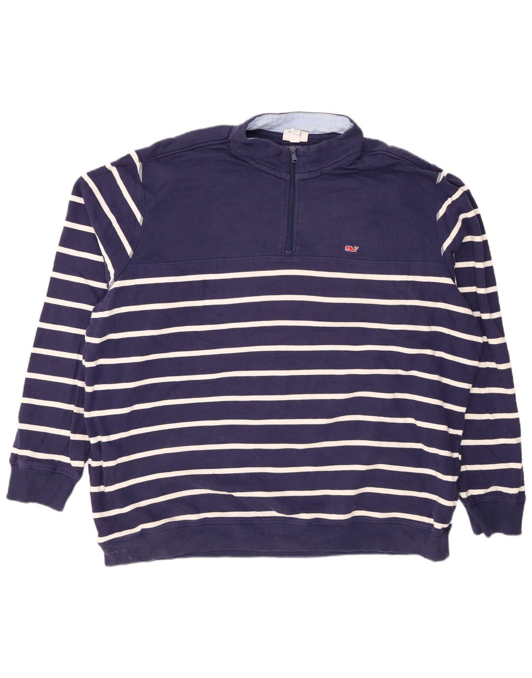VINEYARD VINES Herren-Sweatshirt mit Reißverschluss, 2XL, Marineblau gestreift