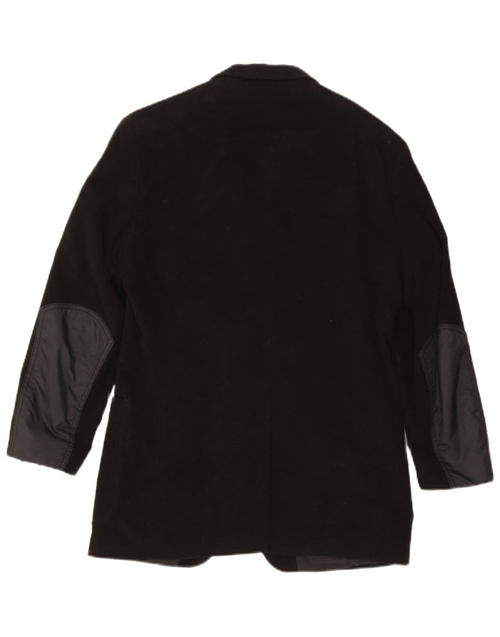 Hugo Boss Herren-Blazer mit 3 Knöpfen, IT 46, Größe S, Schwarz, Colourblock-Baumwolle
