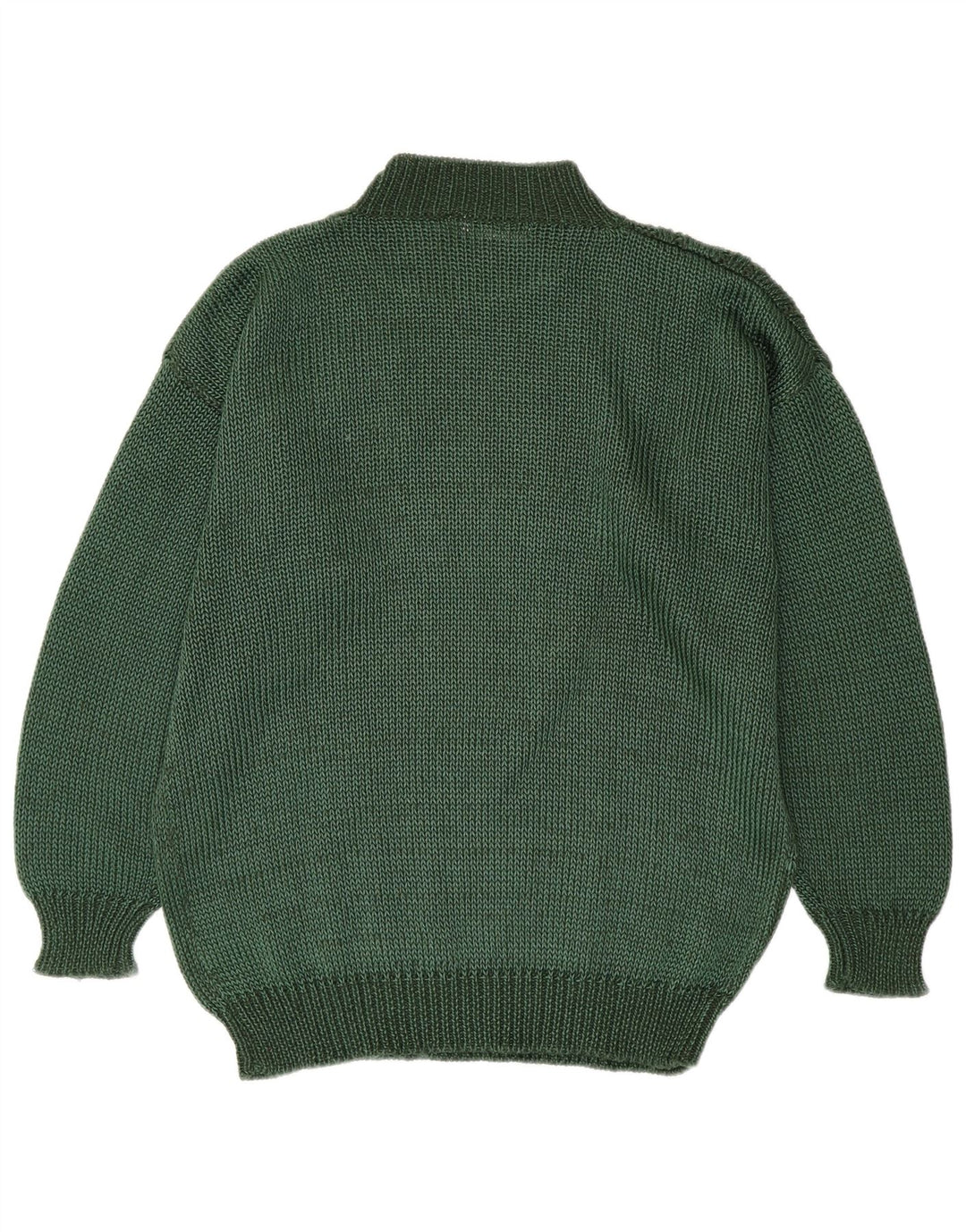 Toplike Herren-Pullover mit Rollkragen, Größe 40, mittelgrün, Argyle/Diamant