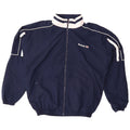 Reebok Herren-Trainingsanzug mit grafischem Oberteil, groß, Marineblau, Farbblock