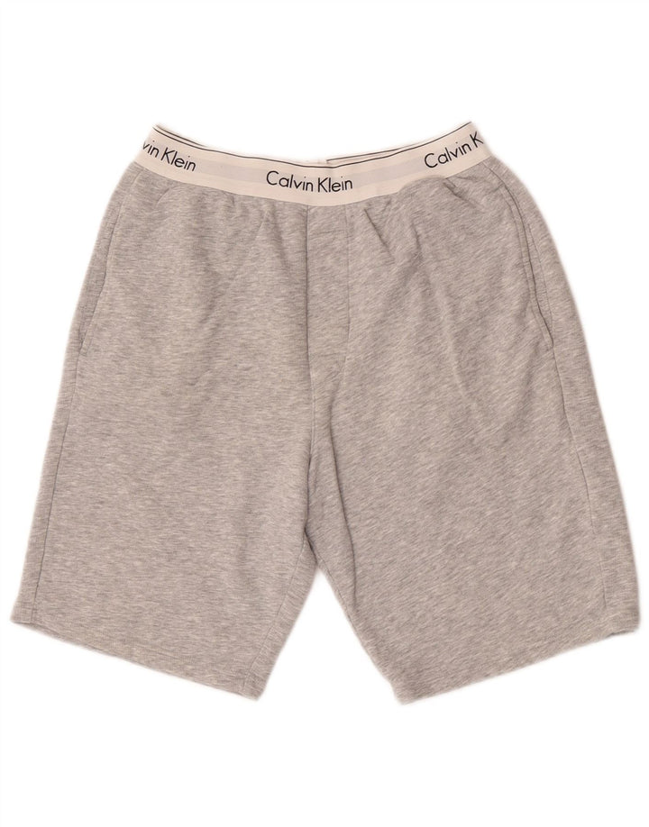 Calvin Klein Herren Graphic Sport Shorts Kleine graue Baumwolle