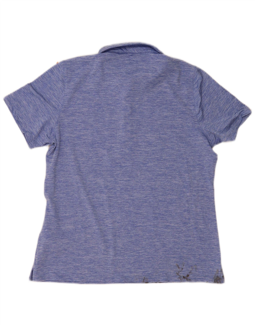 Vineyard Vines Damen-Poloshirt UK 14 Mittelblau gestreift aus Polyester