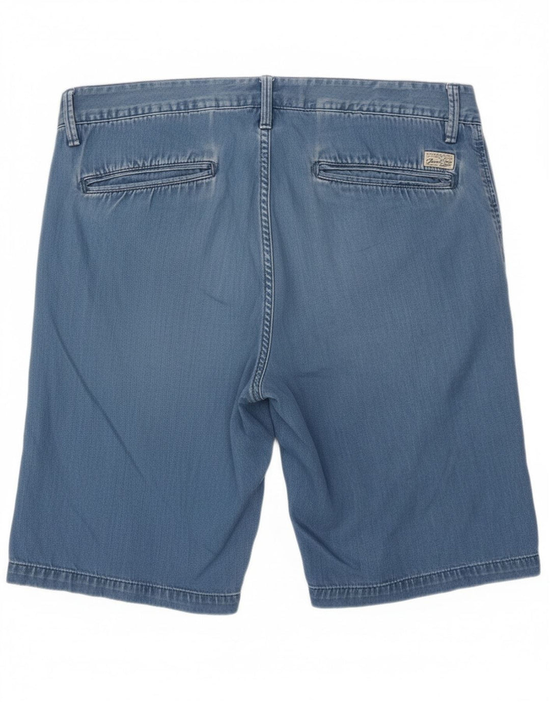 Scotch & Soda Herren Jeansshorts W32 mittelblaue Baumwolle