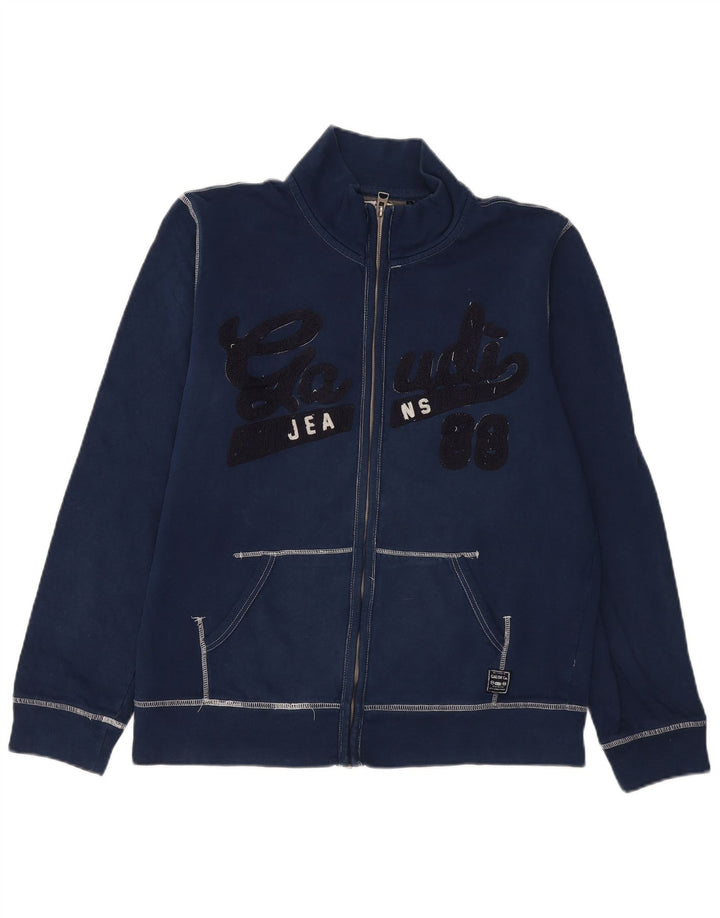 GAUDI Damen-Trainingsanzugoberteil mit Grafik, UK 20 2XL, Marineblau