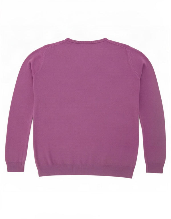 Marks & Spencer Damen-Pullover mit U-Boot-Ausschnitt, UK 12, Mittelviolett, Acryl